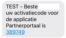 Activatiecode Partnerportaal