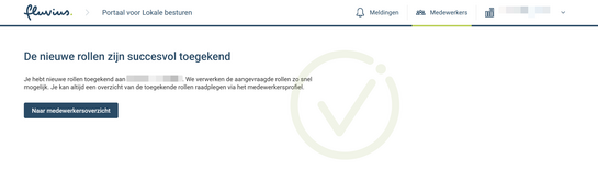 Bevestiging nieuwe rol