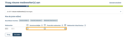 Duid per rol medewerkers aan