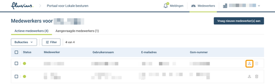Stap 8.1 - Rollen toevoegen of verwijderen