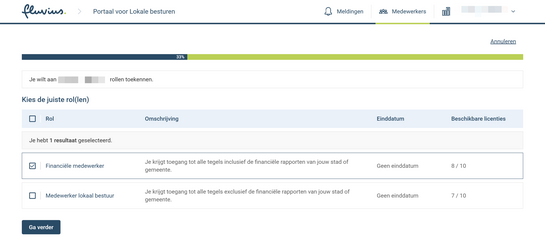 Vink rol aan