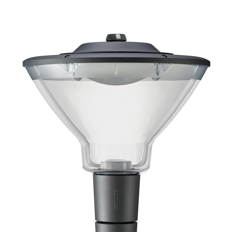 CityCharm Cone van Signify is een decoratief LED-armatuur met een elegante kegelvorm, ideaal voor sfeervolle en energiezuinige stedelijke verlichting.