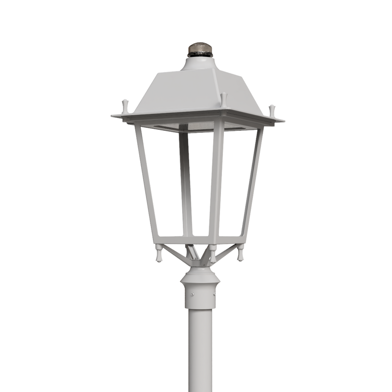 De Topaz II is een klassiek verlichtingstoestel met lantaarn vormgeving en state-of-the-art technologie.