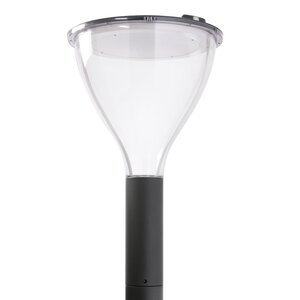 "Metronomis LED is de eerste reeks paaltoparmaturen ter wereld die een palet van lichteffecten biedt waarmee aan projecten een unieke contextuele of esthetische touch verleend kan worden. Overdag past het discrete, transparante ontwerp naadloos in zijn omgeving, terwijl het ´s nachts juist functioneel en decoratief overkomt."